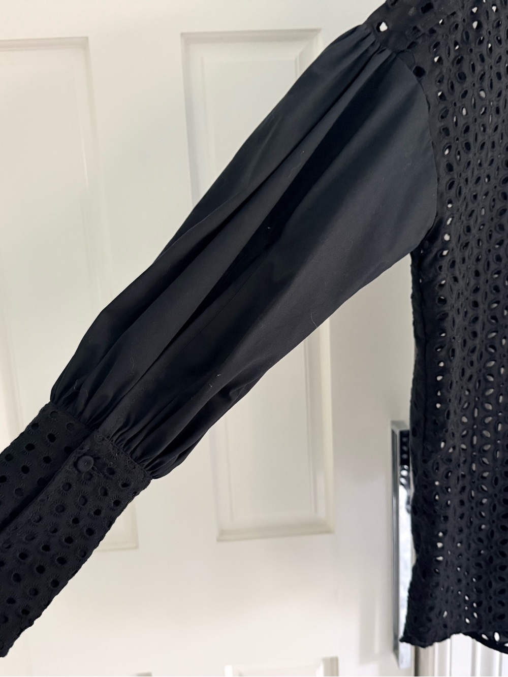 SFIZIO Italian Unique Black Women's Blouse - Picture 8 of 9